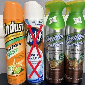 Swiffer Dust & Shine - Endust Dust & Clean - lot of 3
